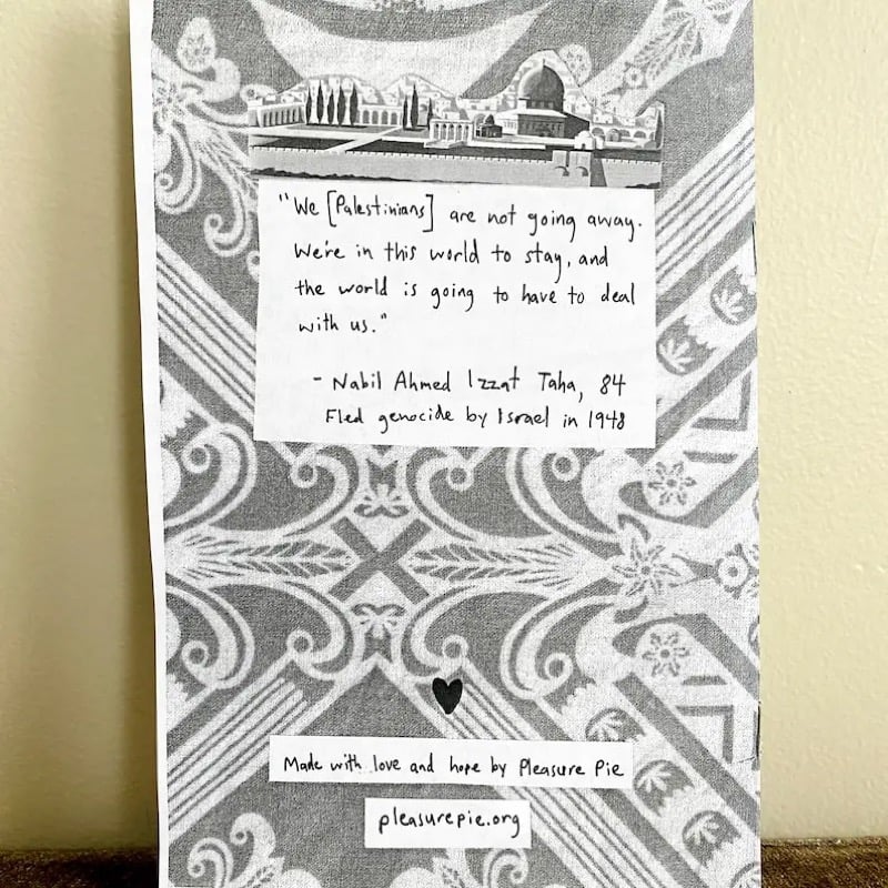 Image of We [Palestinians] Are Not Going Away Zine