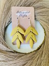 MUSTARD YELLOW ALEXA CLAY EARRINGS