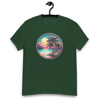 Image 7 of Unisex classic tee, Tropical Beach Sunset tee