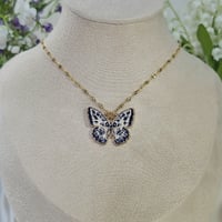 Blue Butterfly Necklace