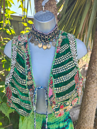 Image 2 of Afghani Bohemian Choker - Green