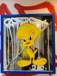 Image 1 of Framed Tweety Mirror 