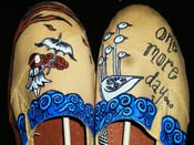 Image of Hand Painted Illuminate Album Artwork Canvas Shoes (GIRLS) 