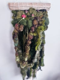 Image 11 of Forest Mushroom Fiber Art Pack | Weaving, Earrings & Embroidery Set