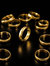 Image 2 of 24k plain gold ring 
