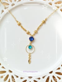 Wanderer necklace - double crystal version