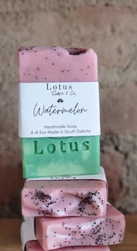 Image 1 of Watermelon Poppy Seed Soap