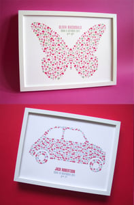 Image of Girl's Butterfly Print / Boy's Car Print