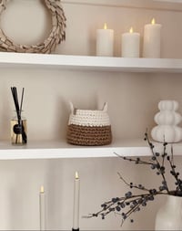 Image 1 of Jute and Cotton Chunky Basket