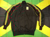 Image of Veste Survêtement Rasta Noire Zippé