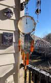 Orange & Green Tambourine- Stained Glass Chimes