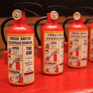 Image of Child Abuse Extinguisher Spray Bottle