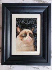 Image 2 of Grumpy Cat Original Painting