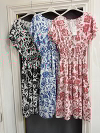 Image 3 of Vintage Frill Sleeve Button Midi Dress