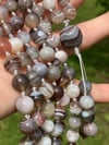 Botswana Agate Mala, Botswana Agate 108 Beads Japa Mala Hand Knotted Gemstone Necklace