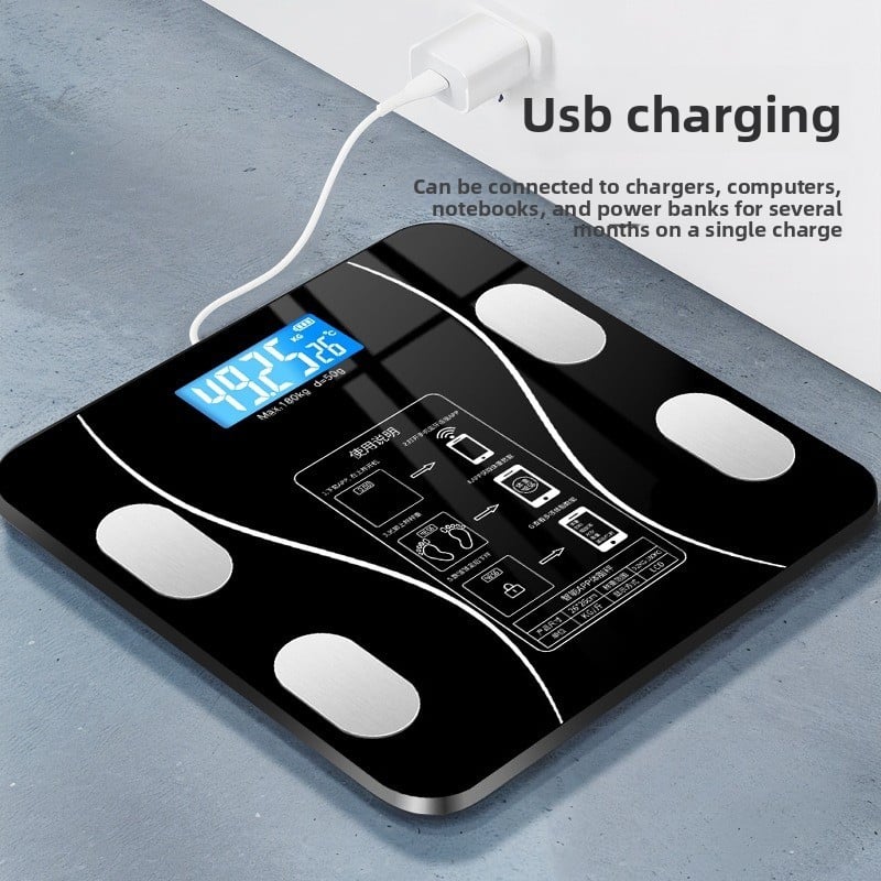 Image of New USB Body Fat Scale,Intelligent and Precise Home Fat Scale,Adult Body Scale,Small Electronic Scal