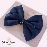 Image 1 of SCHOOL COLLECTION - COLOUR BLOCK BOW