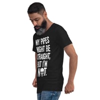 Image 4 of STR8 PIPES Unisex Short Sleeve V-Neck T-Shirt