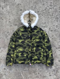 Image 1 of Womens BAPE 1st Camo Down Hooded Parka