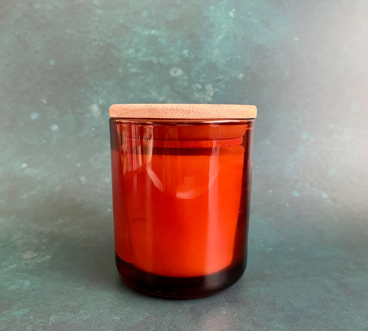 Image of Small Amber Lidded Candle
