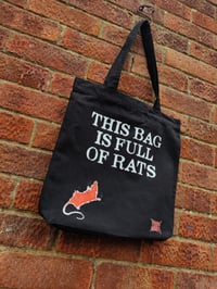 Image 3 of FULL OF RATS canvas bag