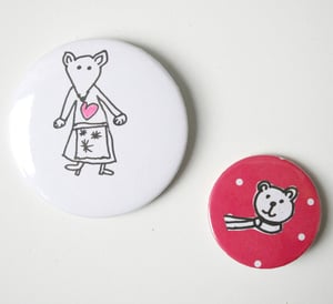 Image of Button set Mouse & Bear
