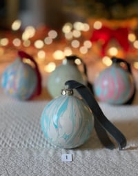 Image 2 of Marbled Ornaments - Cheer