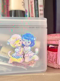 Image 2 of love my girl transparent sticker 