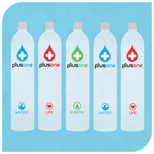 Image of 5 cases of Plus One Water
