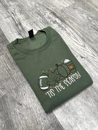 Image 1 of Olive Green Tis The Season Sweater