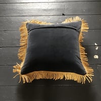 Image 5 of Black And Grey Wolf Velvet Cushion