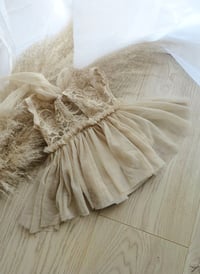 Image 4 of Baby girl photoshoot outfit | Mia | 0-3 months | beige