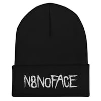 N8NOFACE Scratch Logo Cuffed Beanie