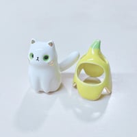 Image 3 of Banana Cat Ceramic Figurine 2 