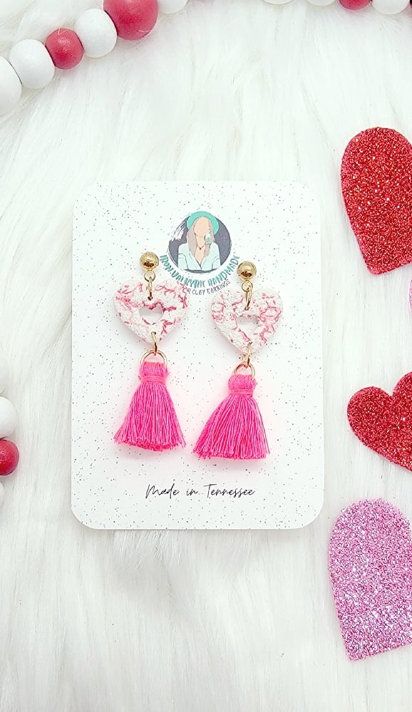 Image of Confetti Heart Dangles 