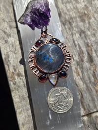 Image 2 of Electroformed TURMOIL and TINFOIL necklace