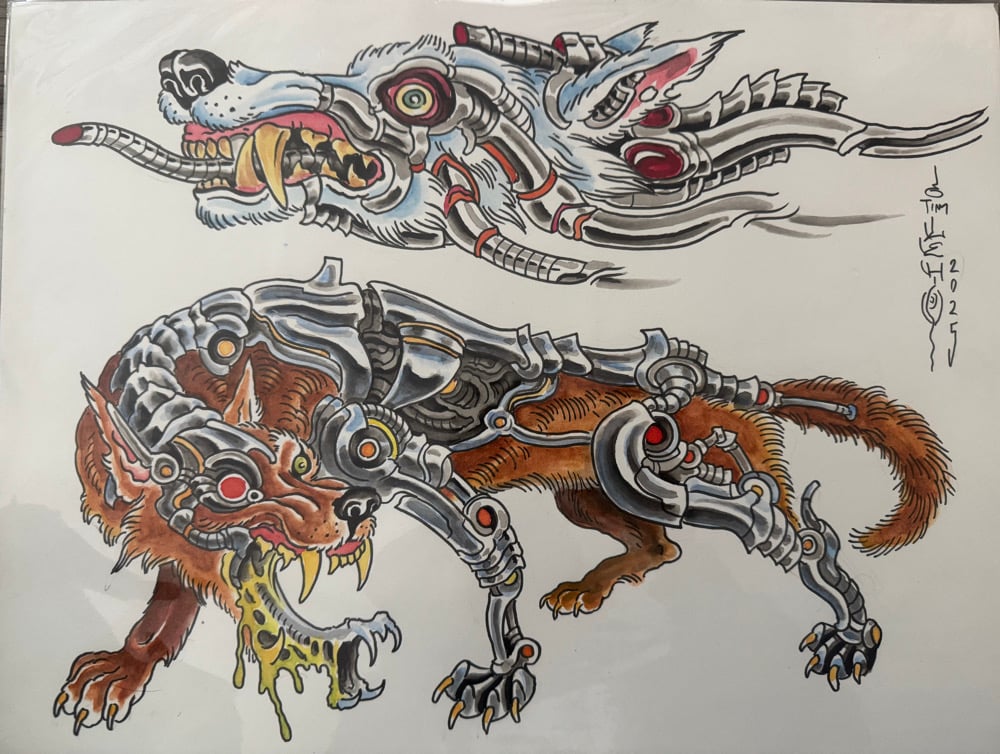 Image of Tim Lehi “Reapers & Wolves #129” Original Art