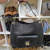 Image 4 of BLACK MONOGRAM HOBO 