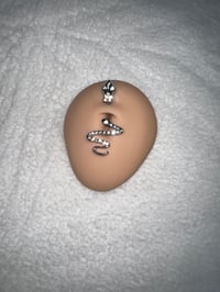 Silver Snake Belly Ring