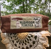 Image 1 of quilted mushroom pouch