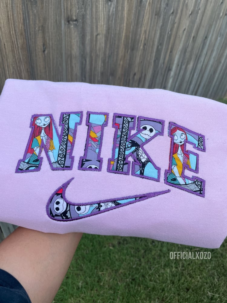 Image of Jack&Sally Nike Applique💜