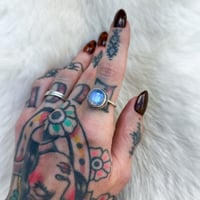 Image 2 of Moonstone Crystal Ball Ring