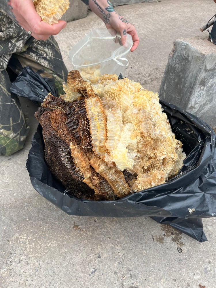Image of Homemade Organic Beeswax Block
