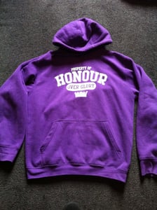 Image of Honour Over Glory Purple hoody.