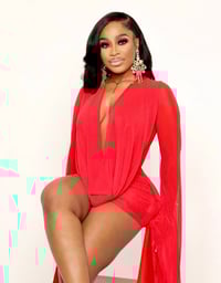 Image 6 of Drape mini dress 