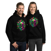 Image 4 of Weed Skull 2 Unisex Hoodie