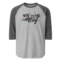 Image 3 of Cherry City 3/4 sleeve raglan shirt