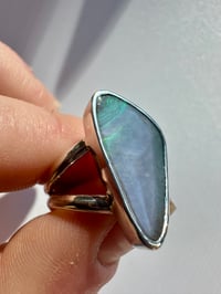 Image 1 of Blurple Boulder Opal Voop Ring | Size 6