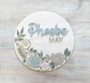 Floral Name Plaque