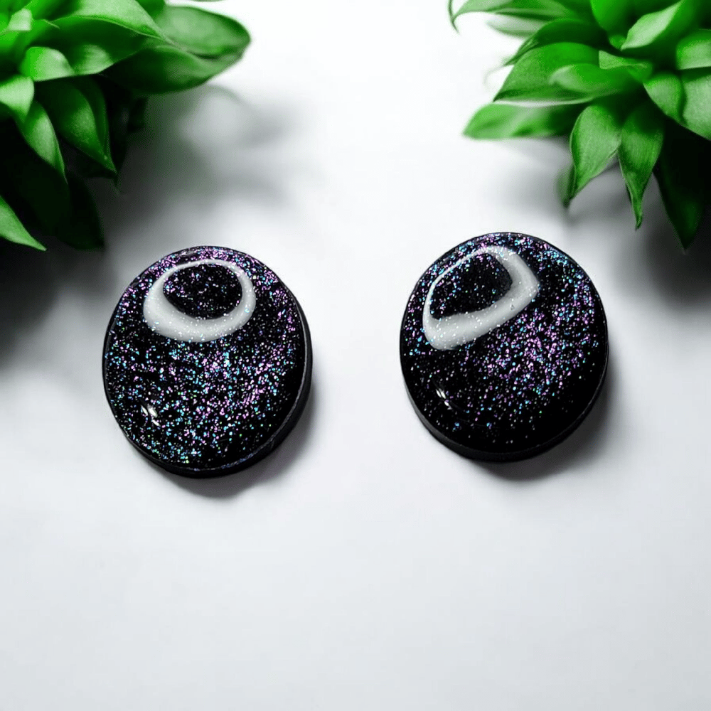 Image of Galaxy Dust Polymer Clay Earrings